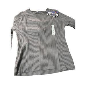 Future Collective Womens Pullover Sweater Gray Long Sleeve Cut Out Plus 2X New